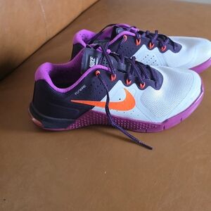 Nike Purple, Gray And Orange Sneakers